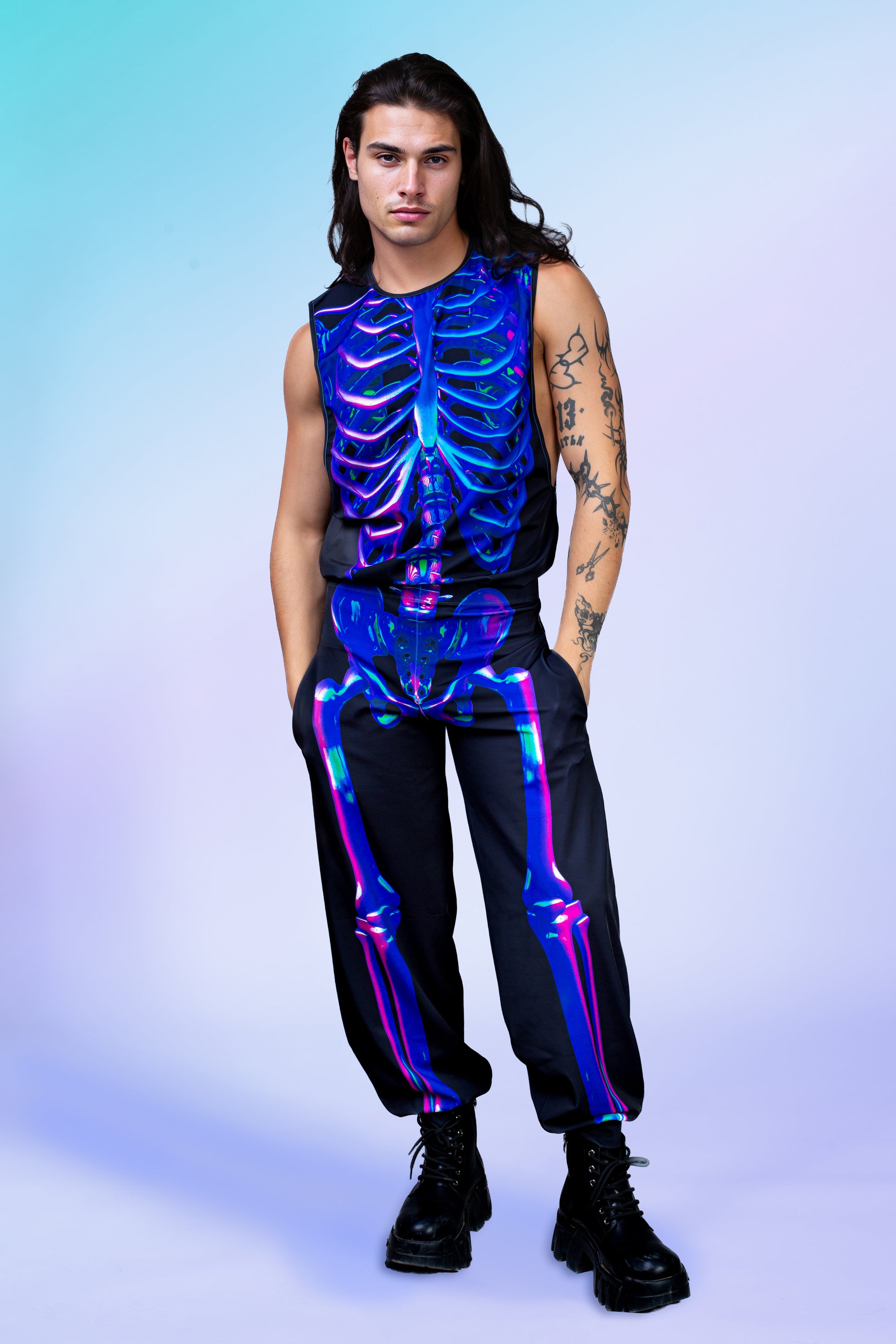 Shifty Skeleton Male Muscle Top 2