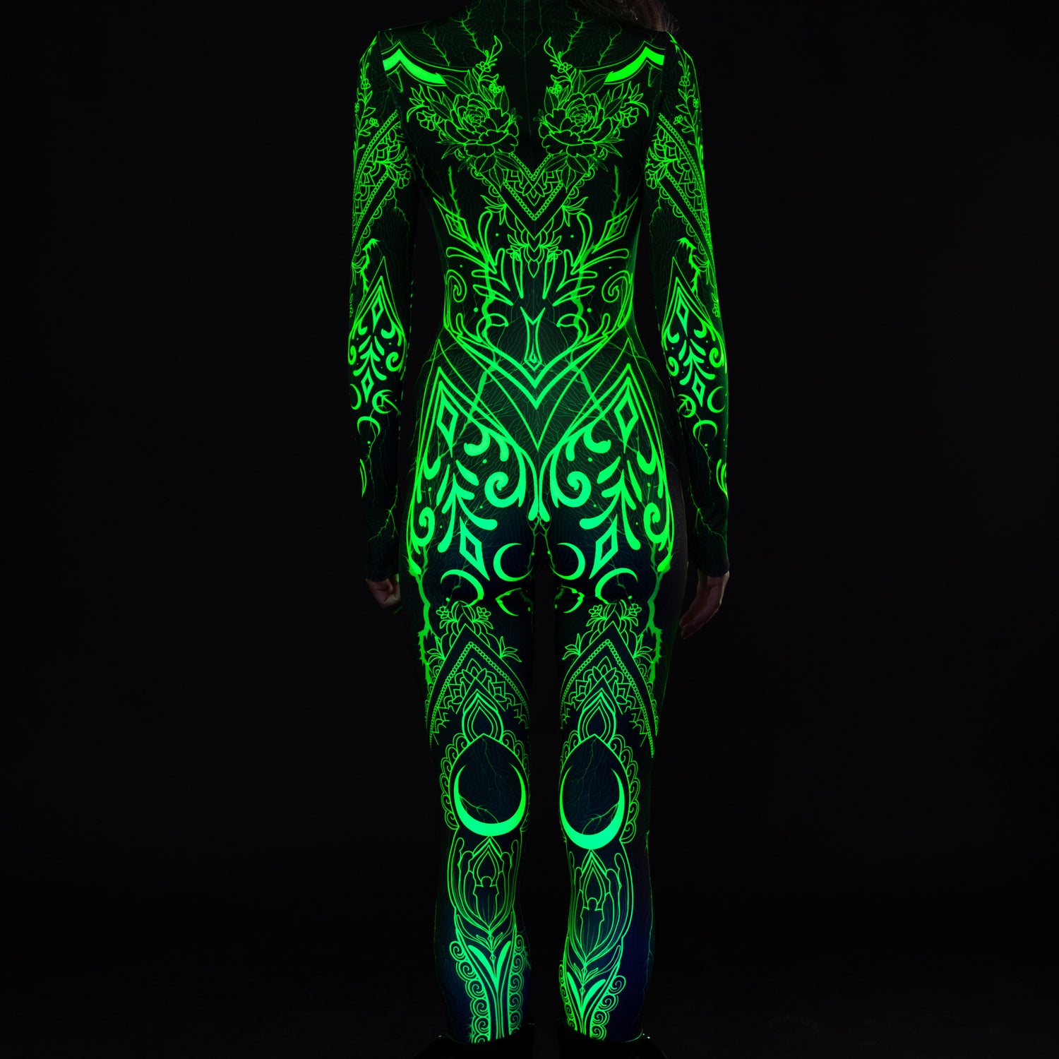 Soul Malediction Green Cyber Costume Performance