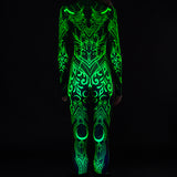 Soul Malediction Green Cyber Costume