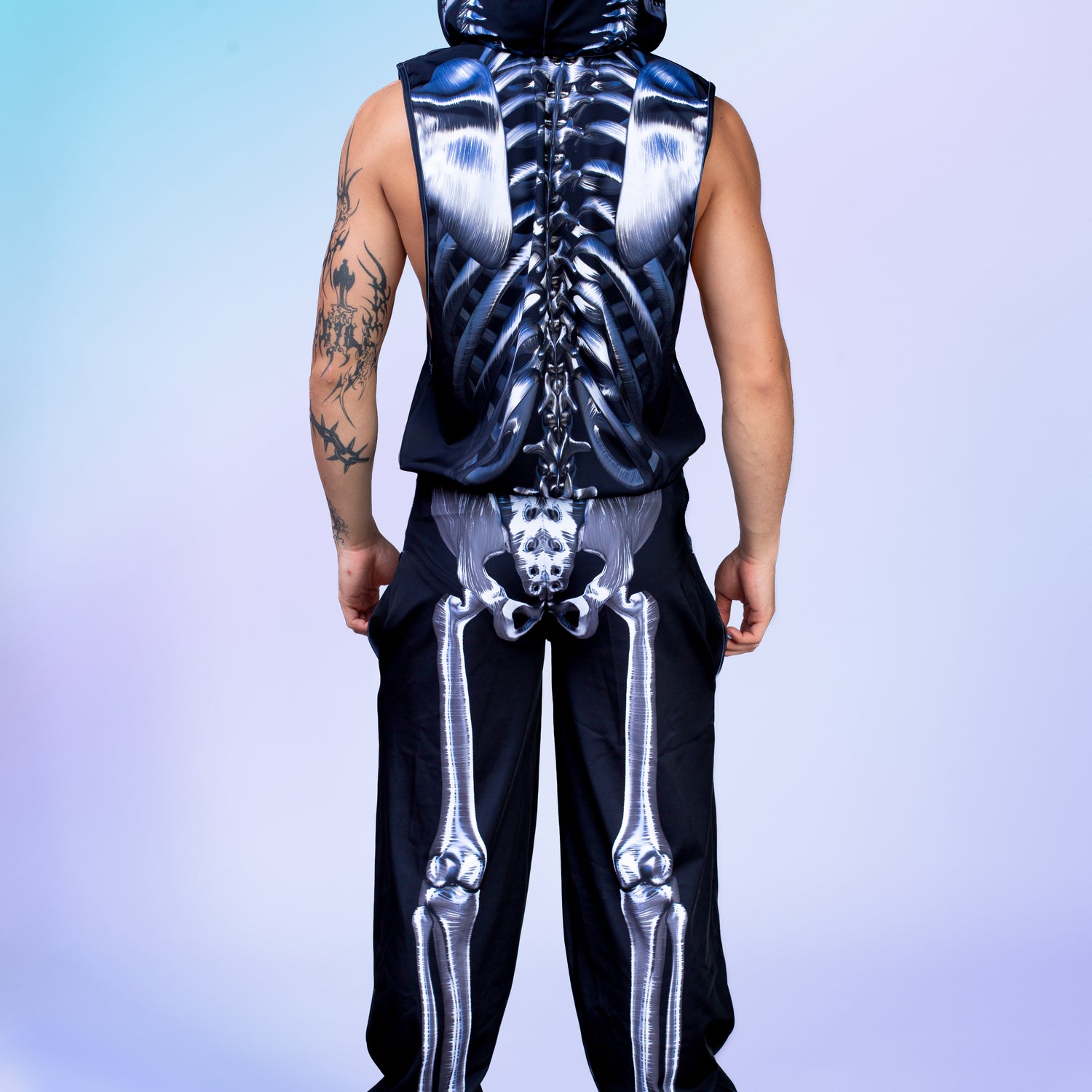 Silver Candy Skeleton Male Muscle Set Black, Silver