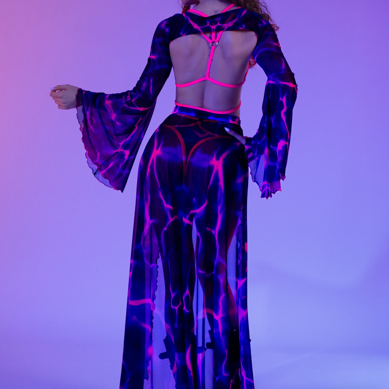 Perfect Storm Ring Skirt Set Pink, Purple