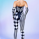 Dark Clown Strapless Romper