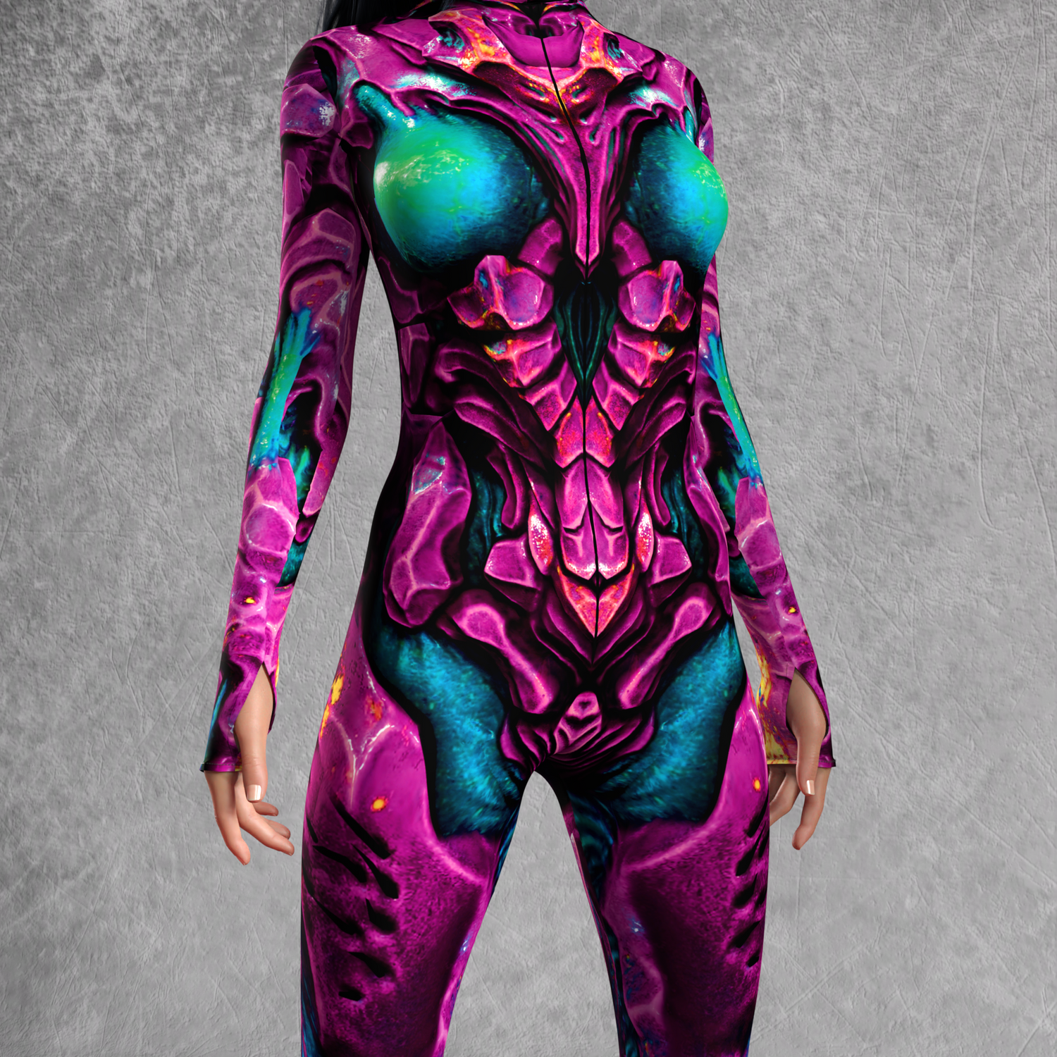 Kryptonian Armor Magenta Costume 6