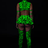 Poisonous Green Chaps Leotard
