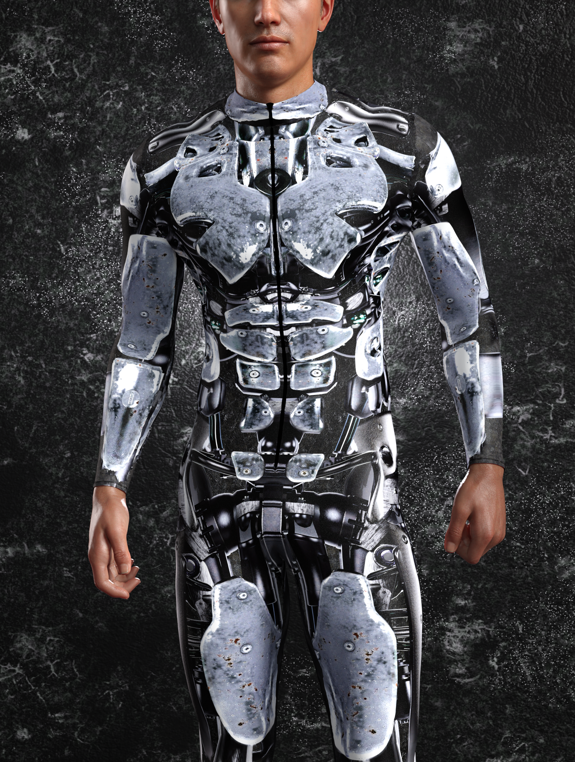 Silver Assault Male Costume 1