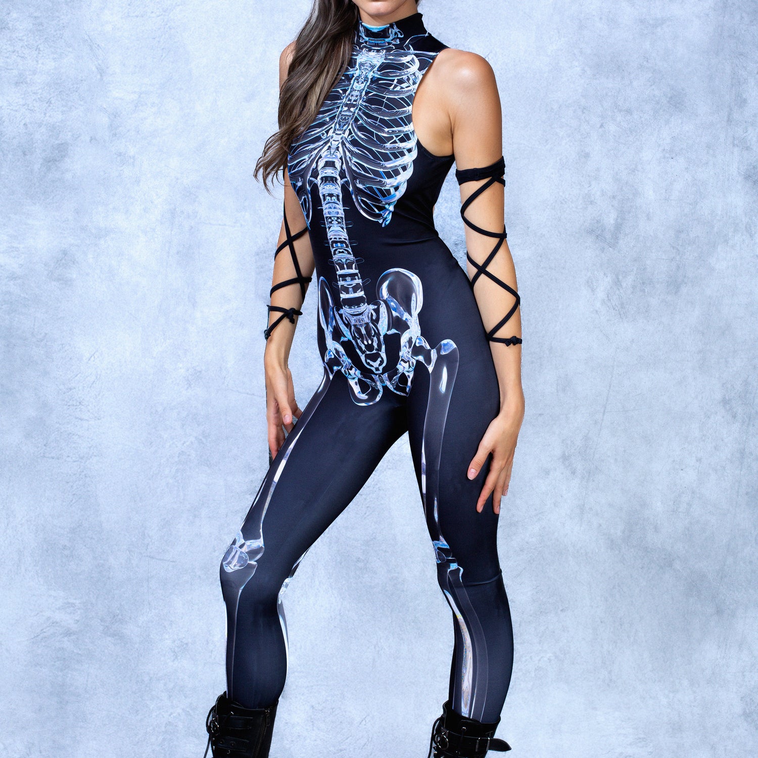 Fragile Bare Back Catsuit Lycra