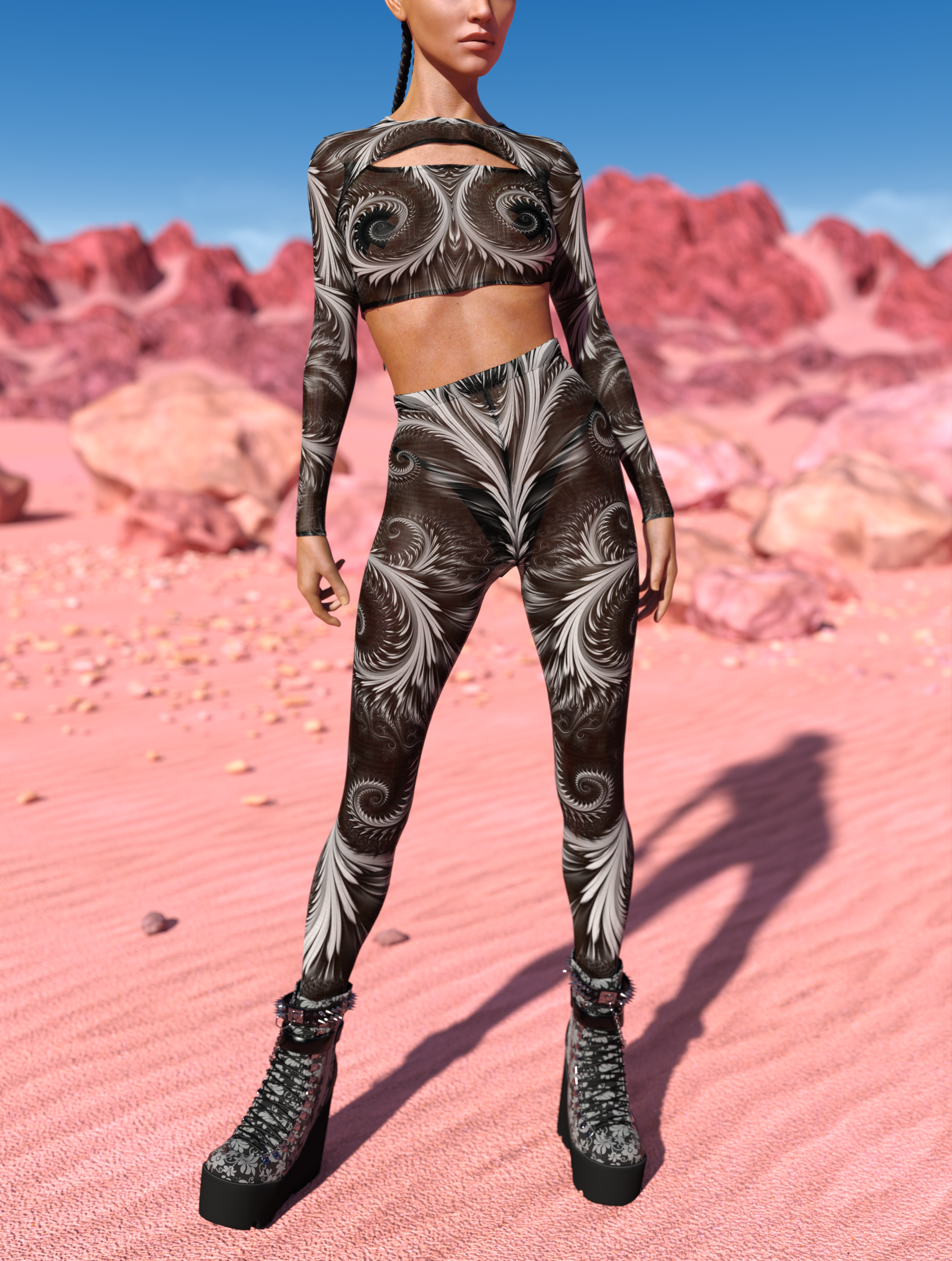 Phantom Mesh Leggings Set 2