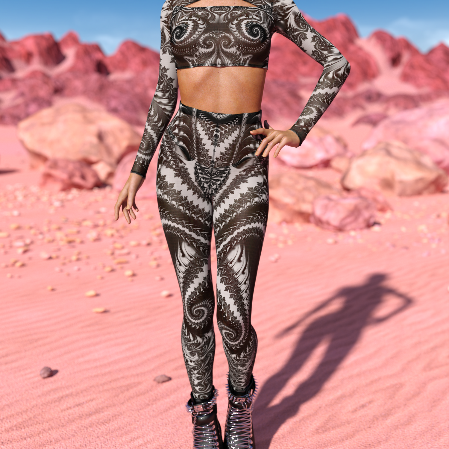 Wraith Mesh Cutout Rave Top White