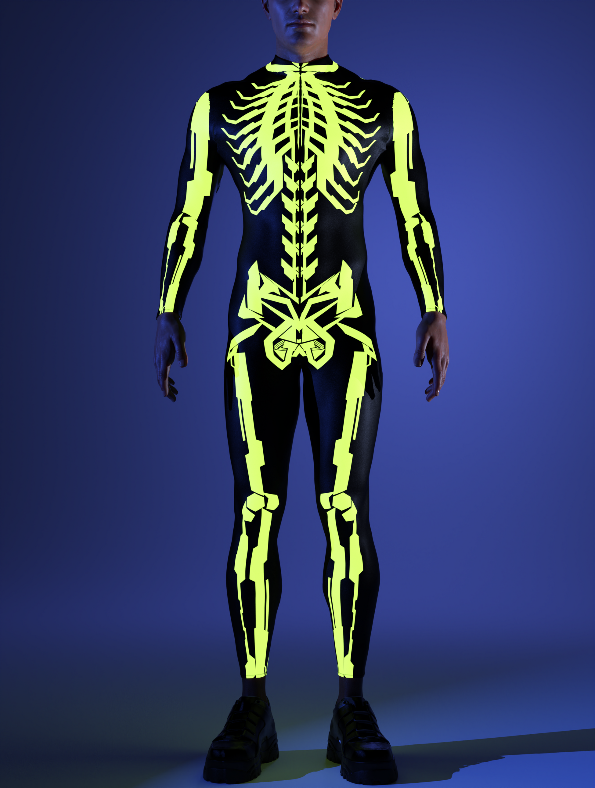 Fury Node Skeleton Male Costume 2