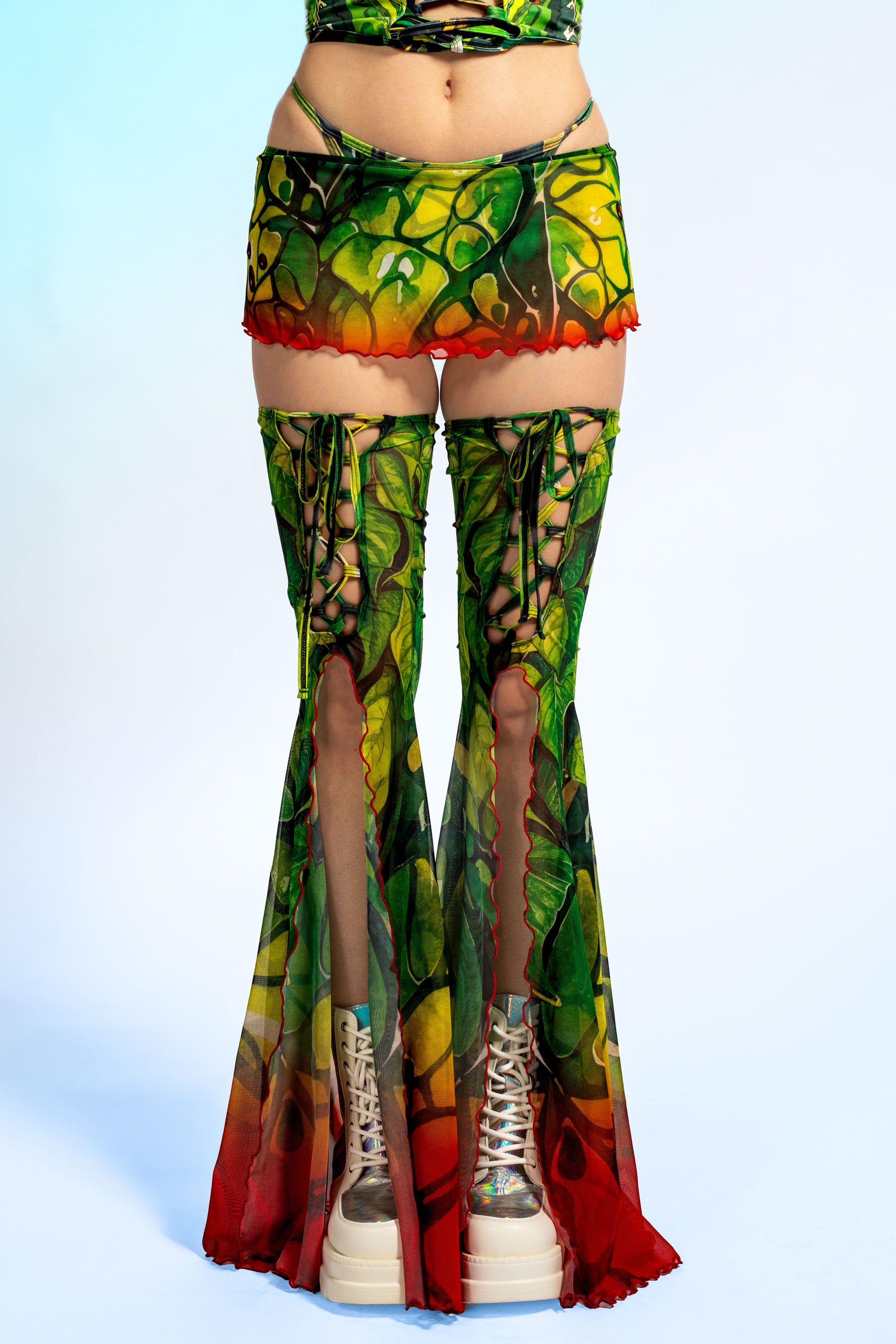 Poison Eye Mesh Micro Skirt 1