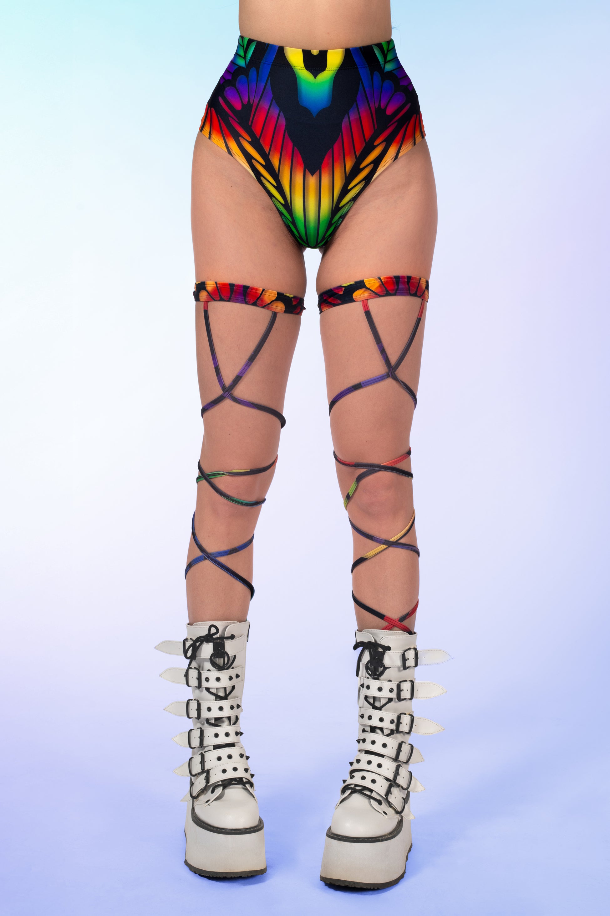Rainbow Quiver Cut HW Shorts 1