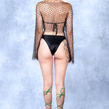 Chainveil Fishnet Top