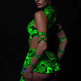 Poisonous Green Chaps Leotard