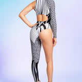 Chaotique BnW Asymmetrical Costume