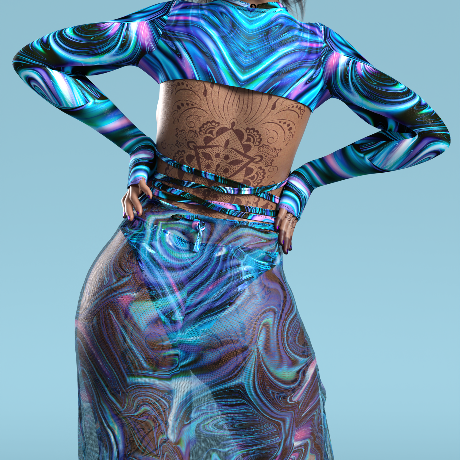 Frost Thing Duster Top Lycra