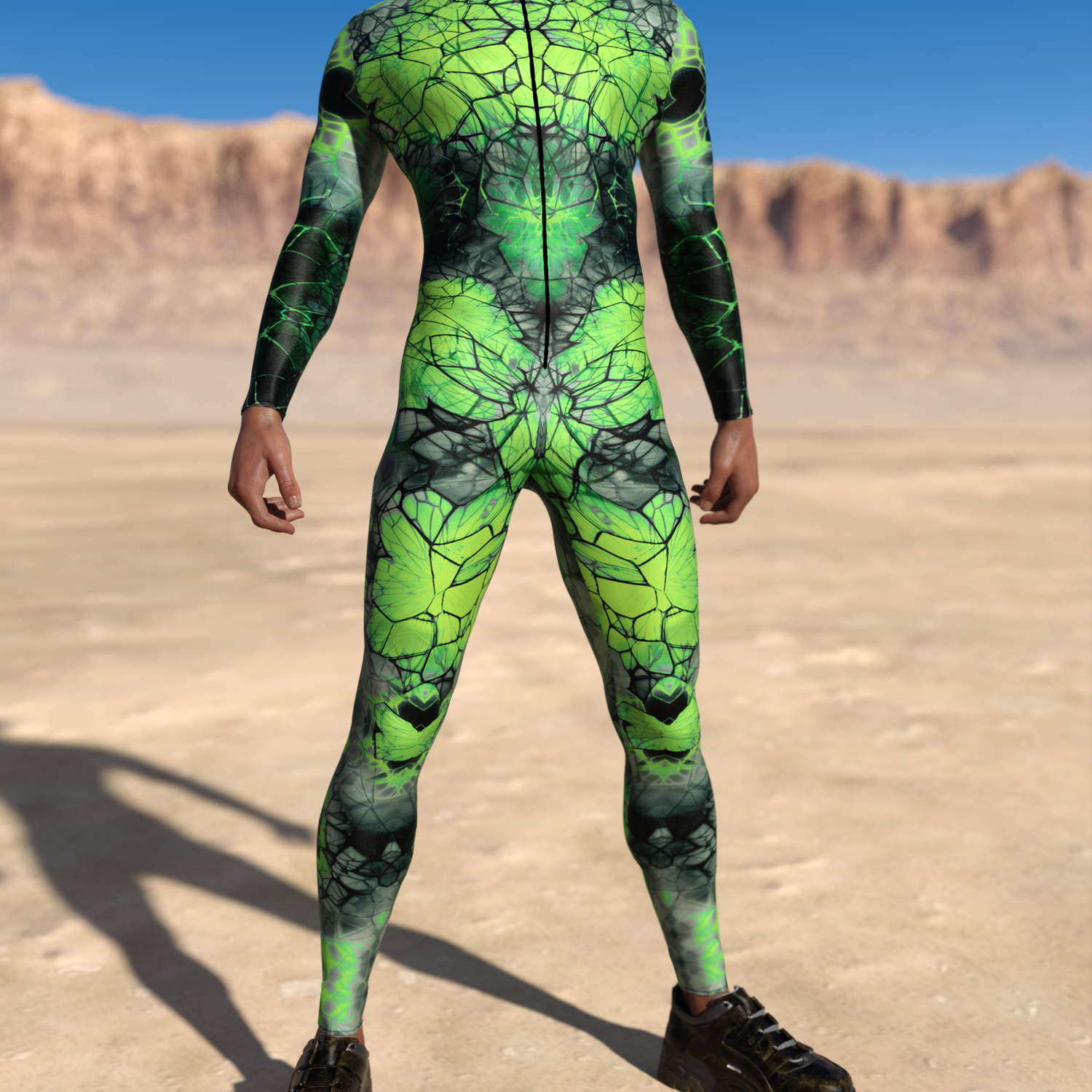 Uranium Wasted Male Costume Green
