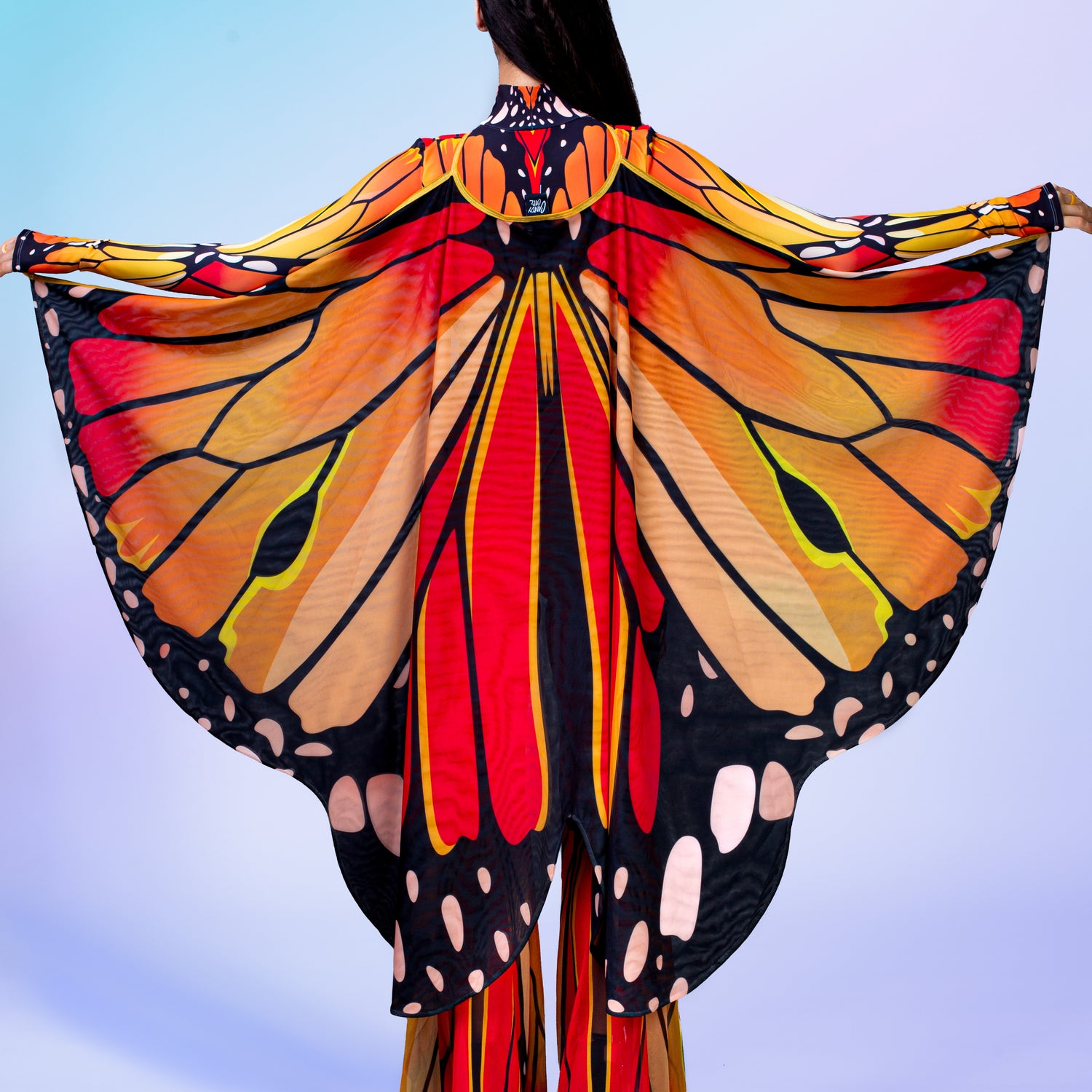 Autumn Butterfly Mesh Wings Orange
