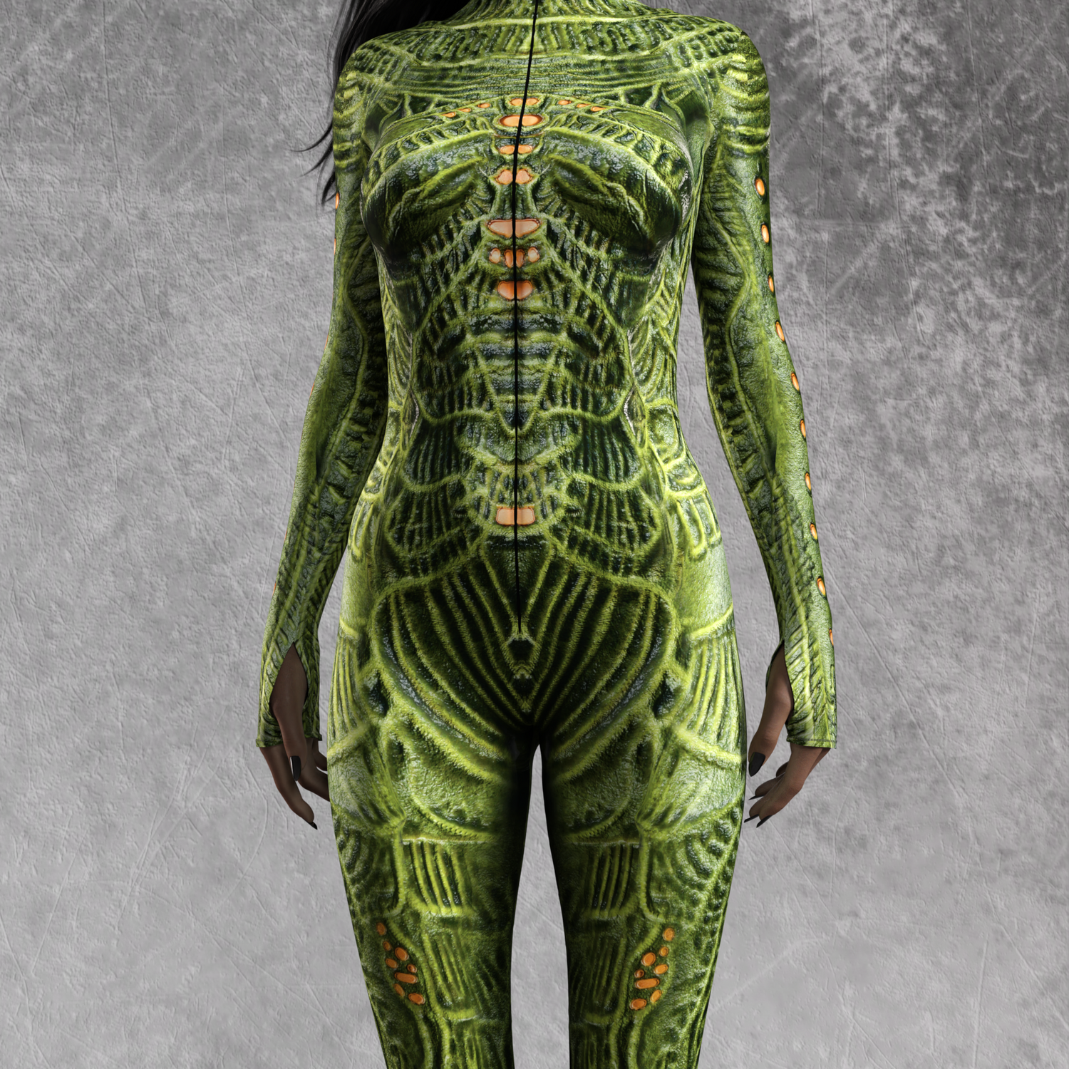 Green Insect Zombie Costume Lycra