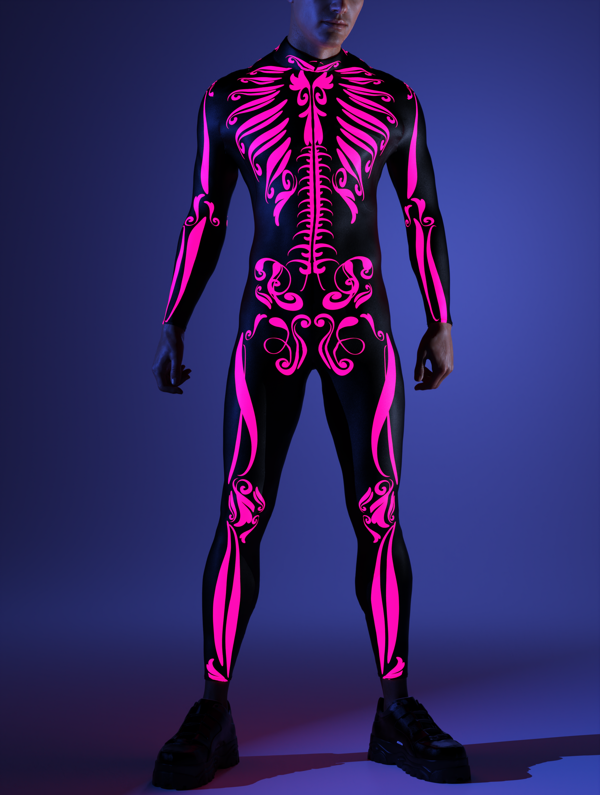 Eos Skeleton Male Costume 2