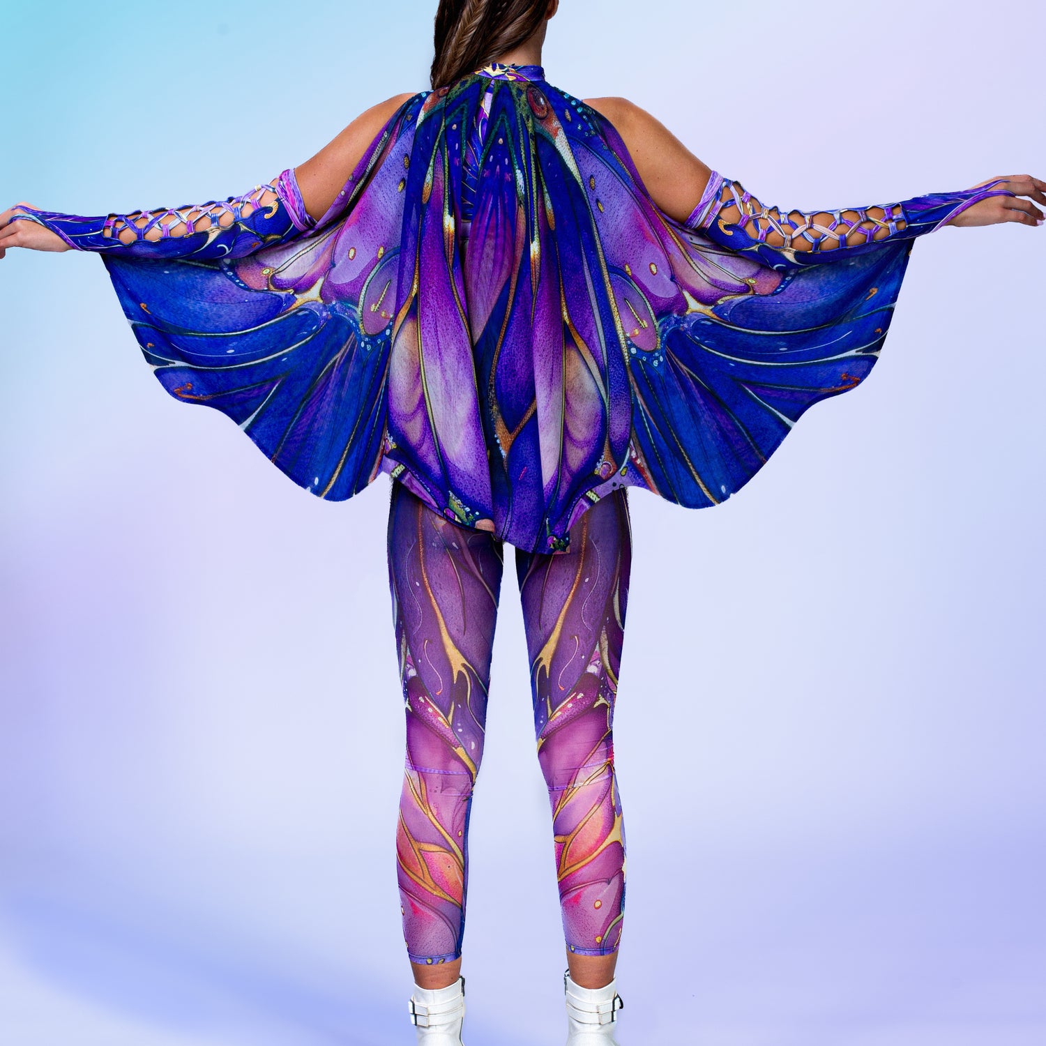 Enchanted Dreams Mesh Wings Lycra, Mesh