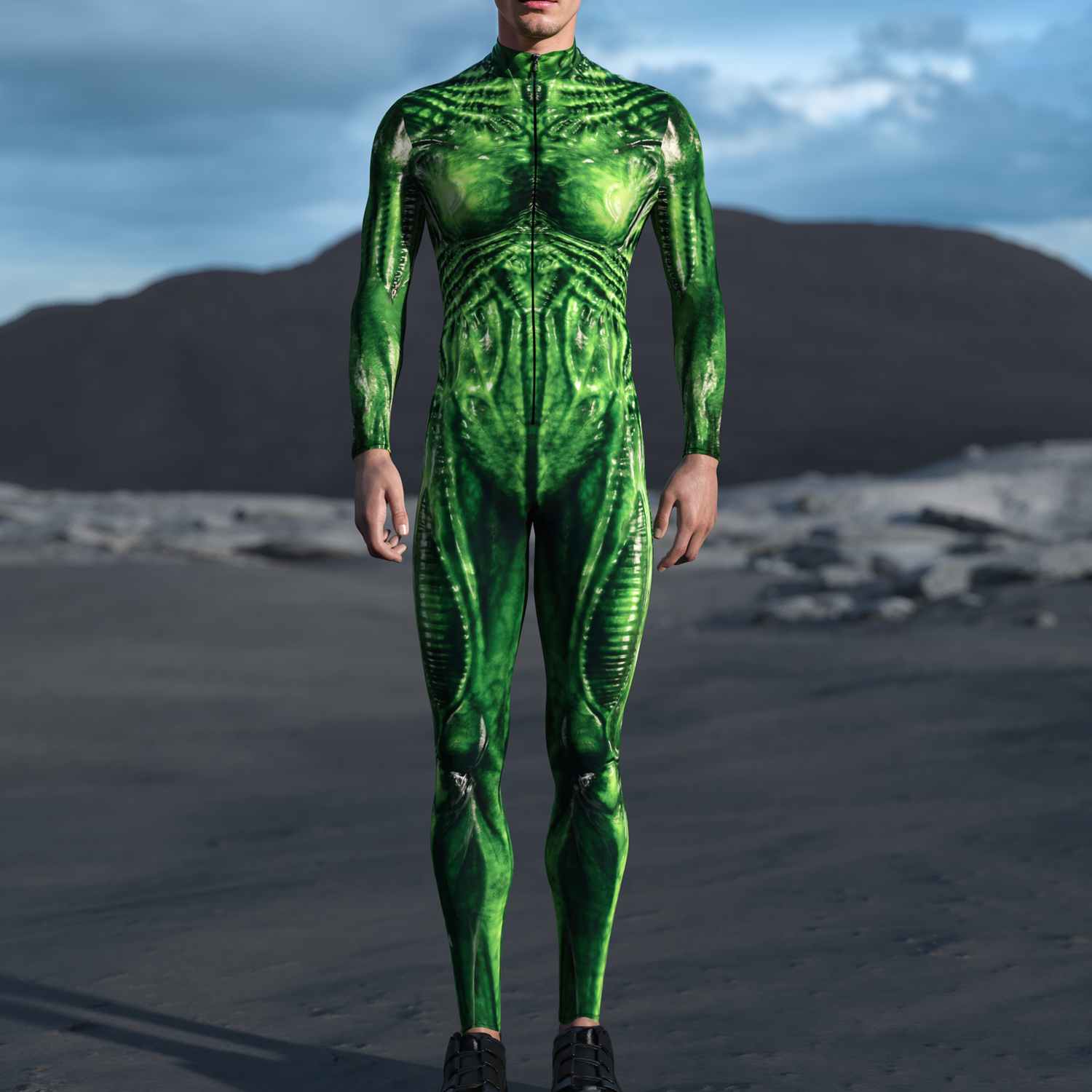 Exomorph Green Male Costume 3