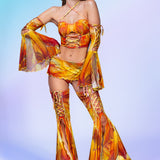 Fairy Aura Citrine Corset Flared Set