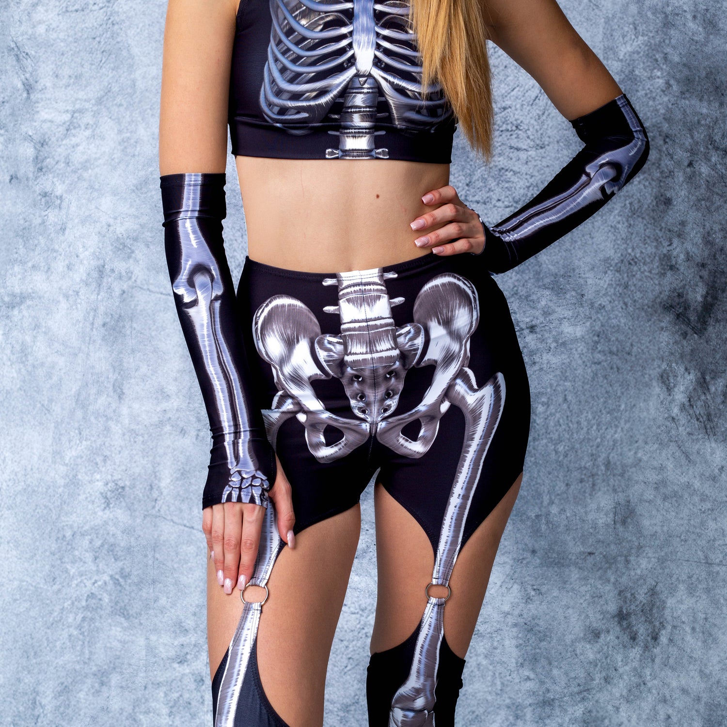 Silver Bones Rave Hood 6