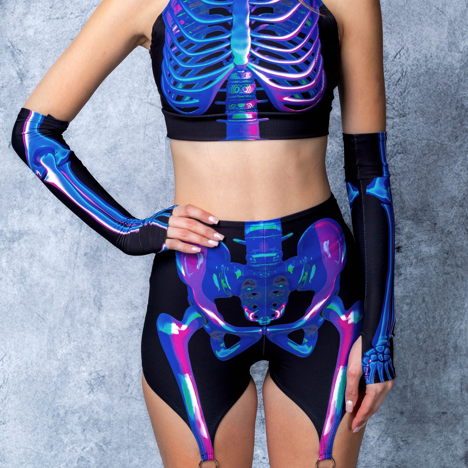 Holo Skeleton Rave Hood 6