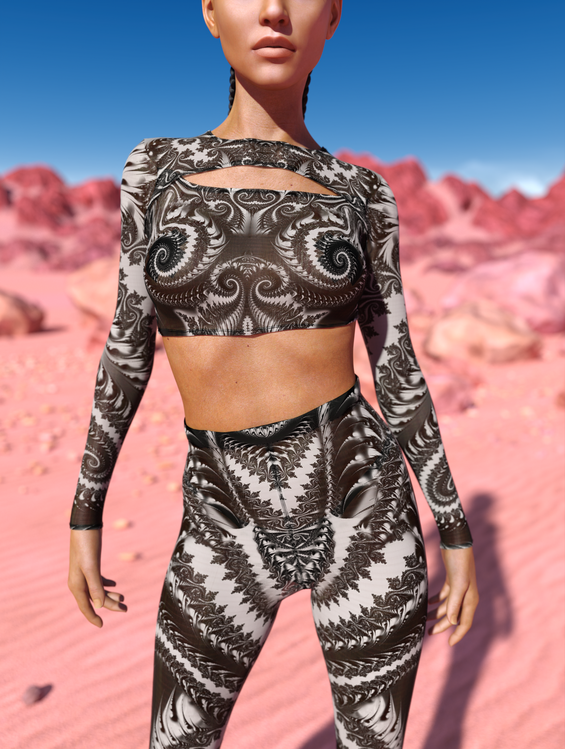 Wraith Mesh Cutout Rave Top 1