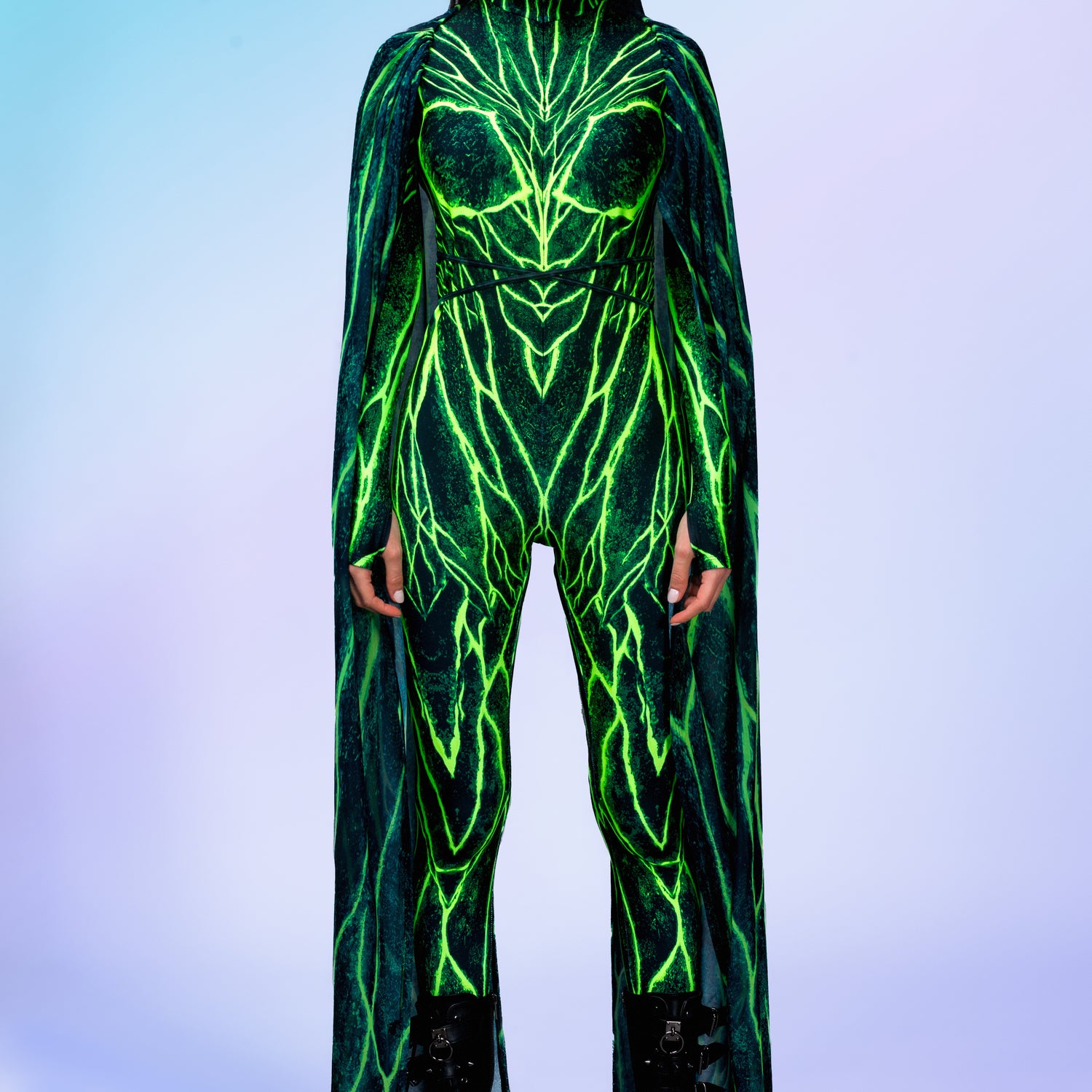 Acid Burst Costume Lycra, UV Reactive