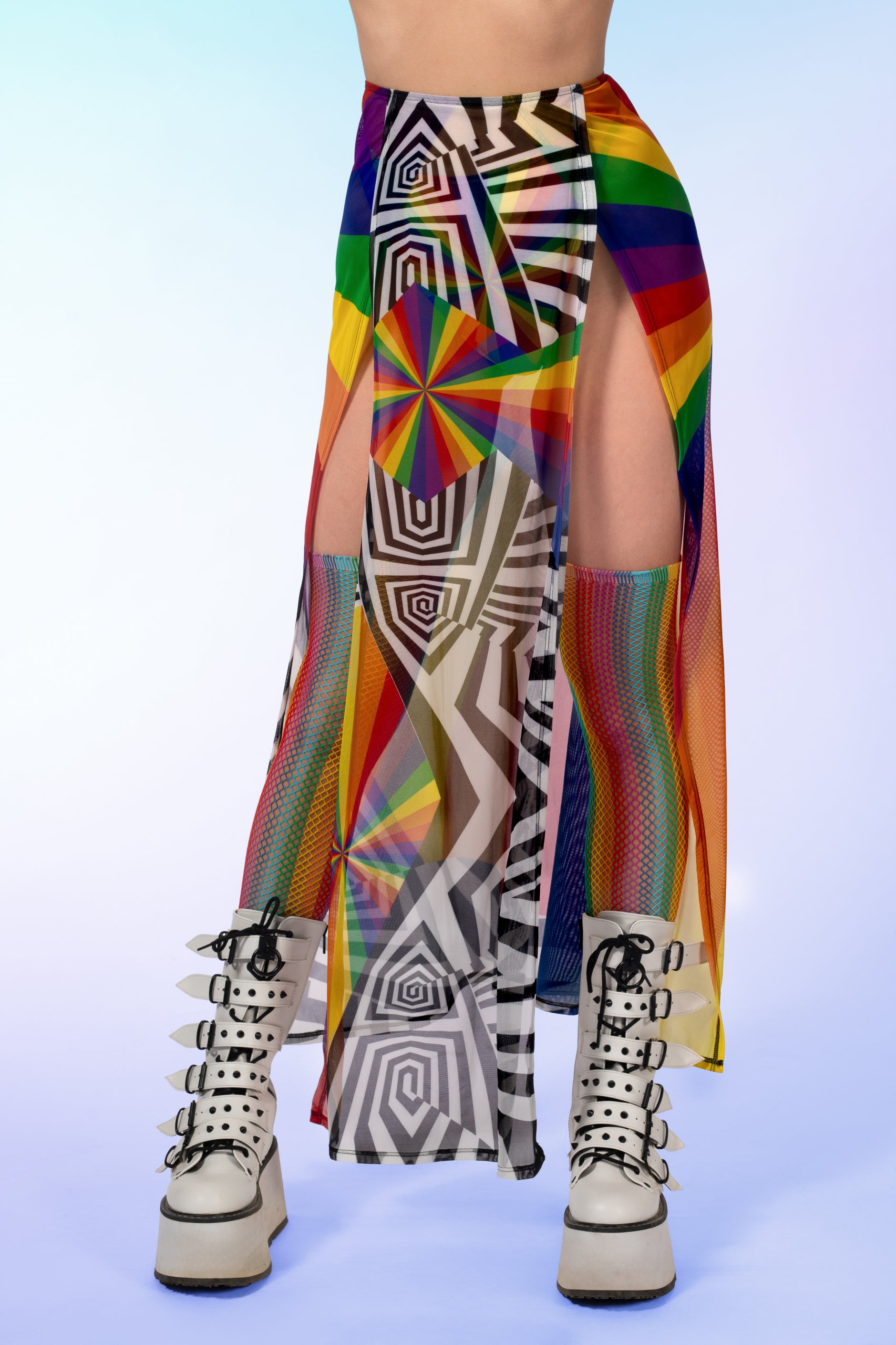 Extravaganza Mesh Duster Skirt 1