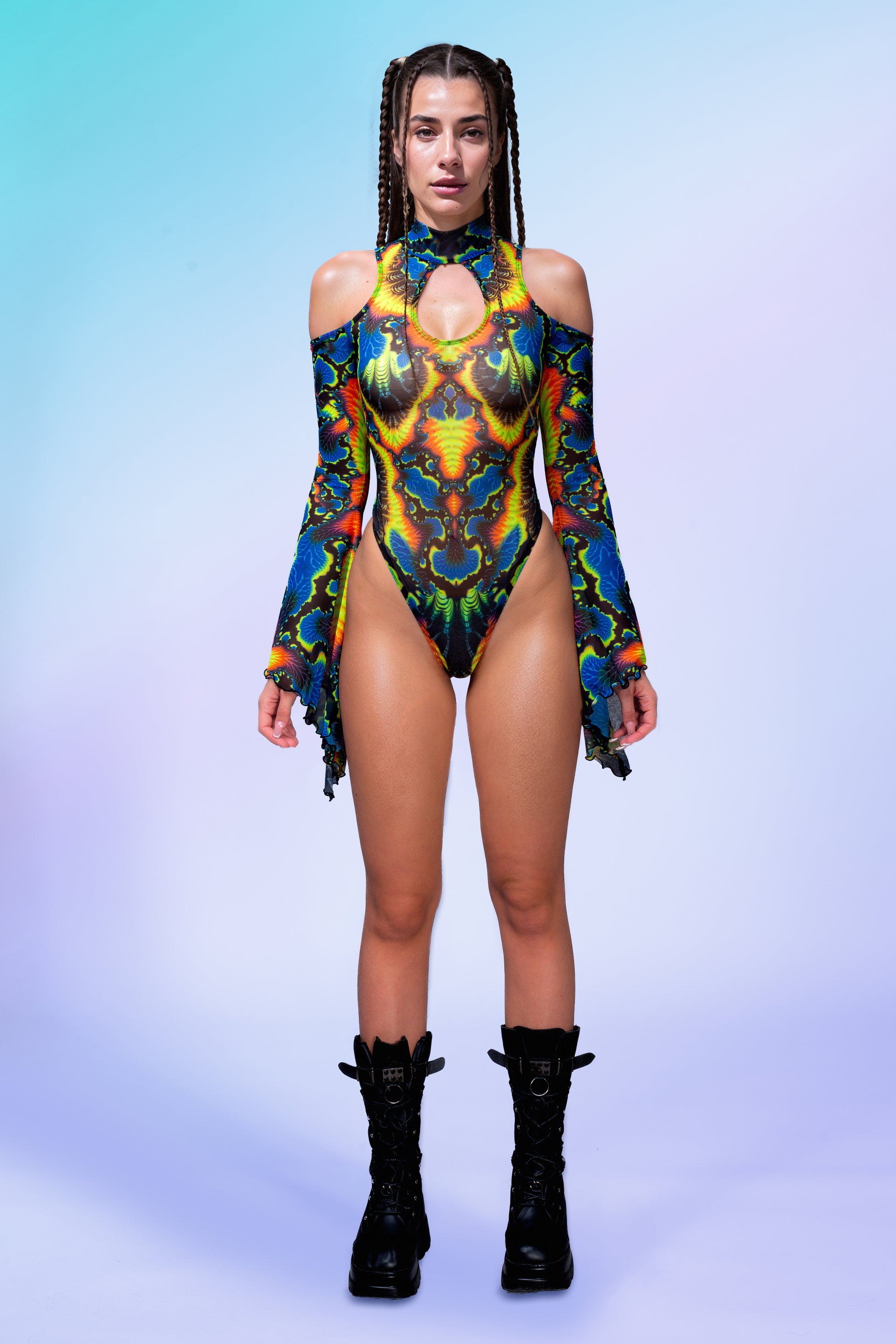 Sawayama Mesh Teardrop Leotard 2