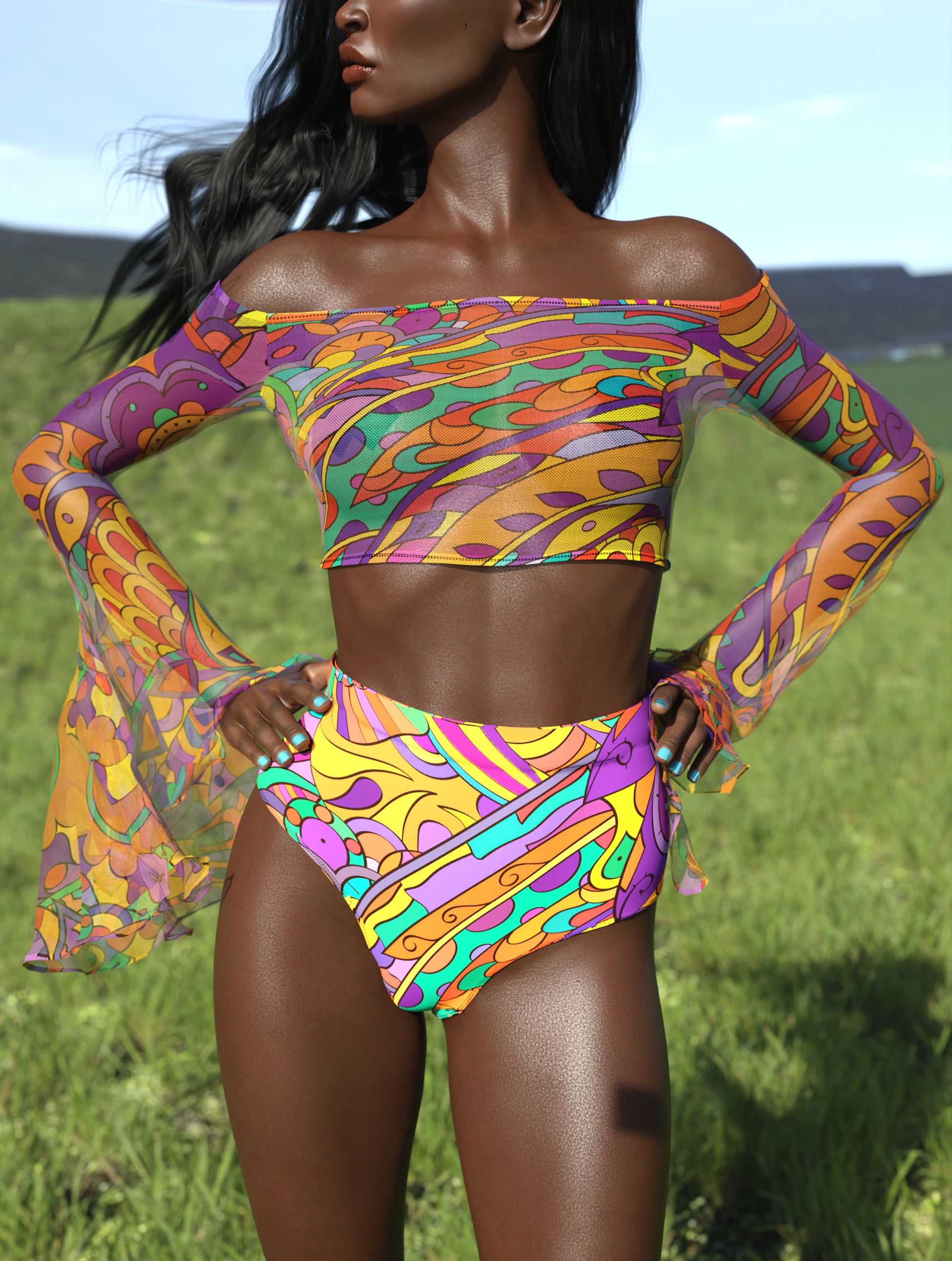 Lush Chaishukarie Off Shoulder Set 1