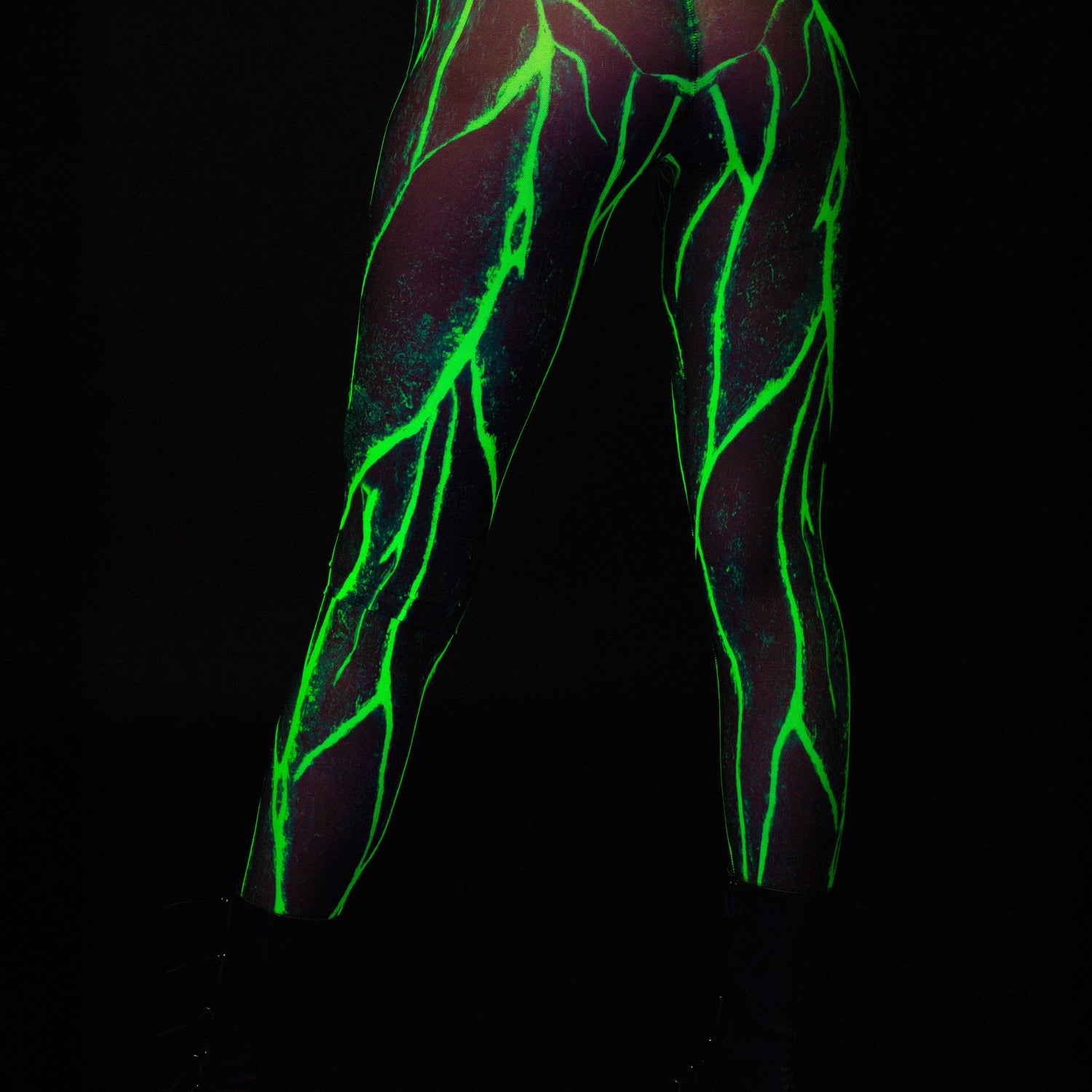 Women Acid Burst Mesh Cutout Rave Top