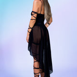 Just Black Witch Bodysuit Dress