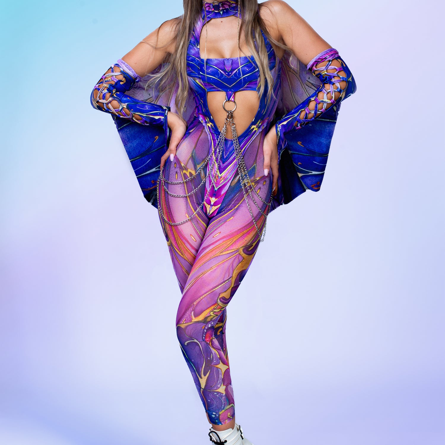 Women Enchanted Dreams Fairy Open-Heart Bandeau Bodysuit