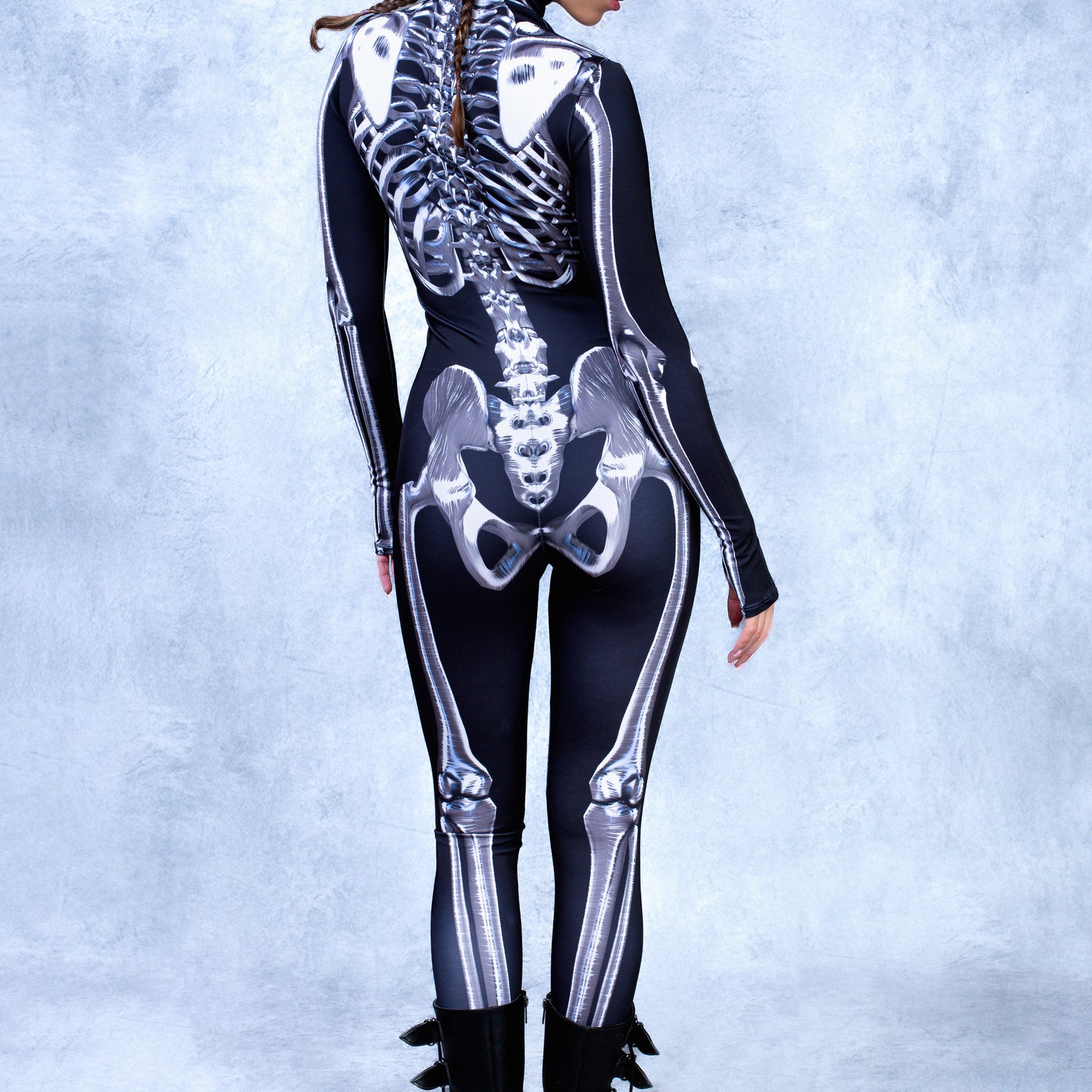 Silver Skeleton Costume 3