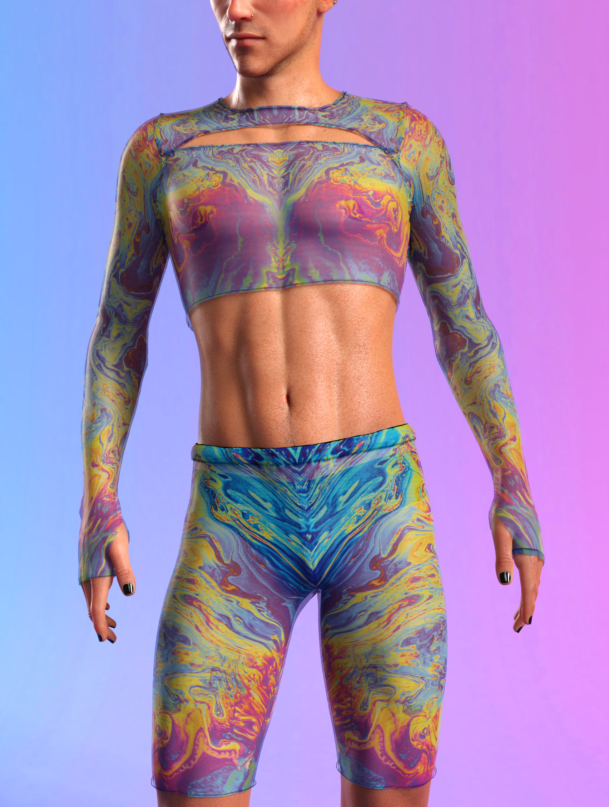 Intercepted Male Mesh Wings 2