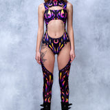 Dreamflight Chaps Leotard Duster Set