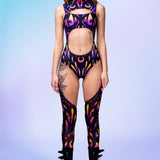 Dreamflight Chaps Leotard Duster Set