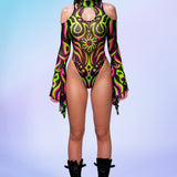 Solis Mesh Teardrop Leotard