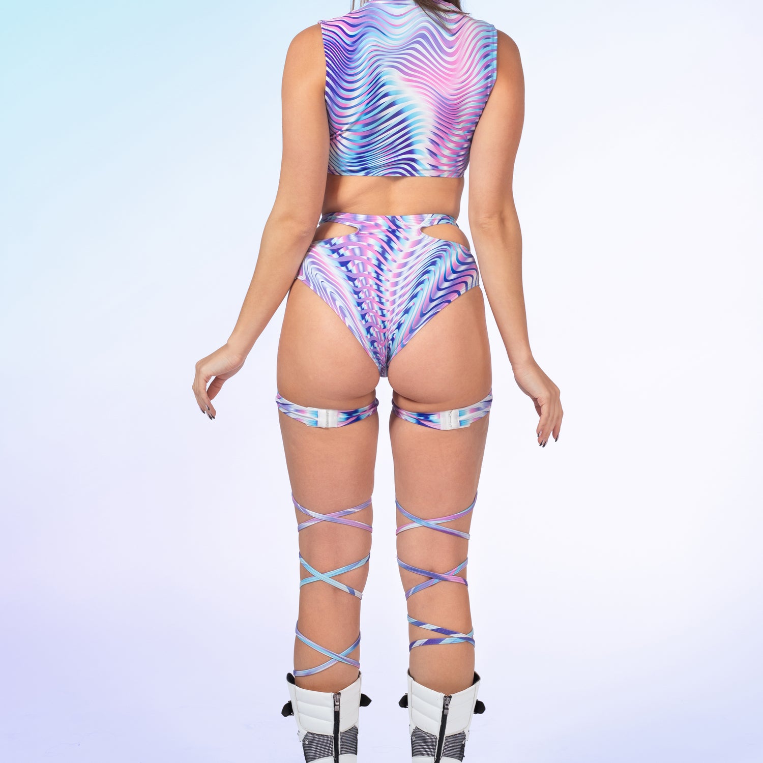 Gossip Pearl Cutout Rave Shorts 8