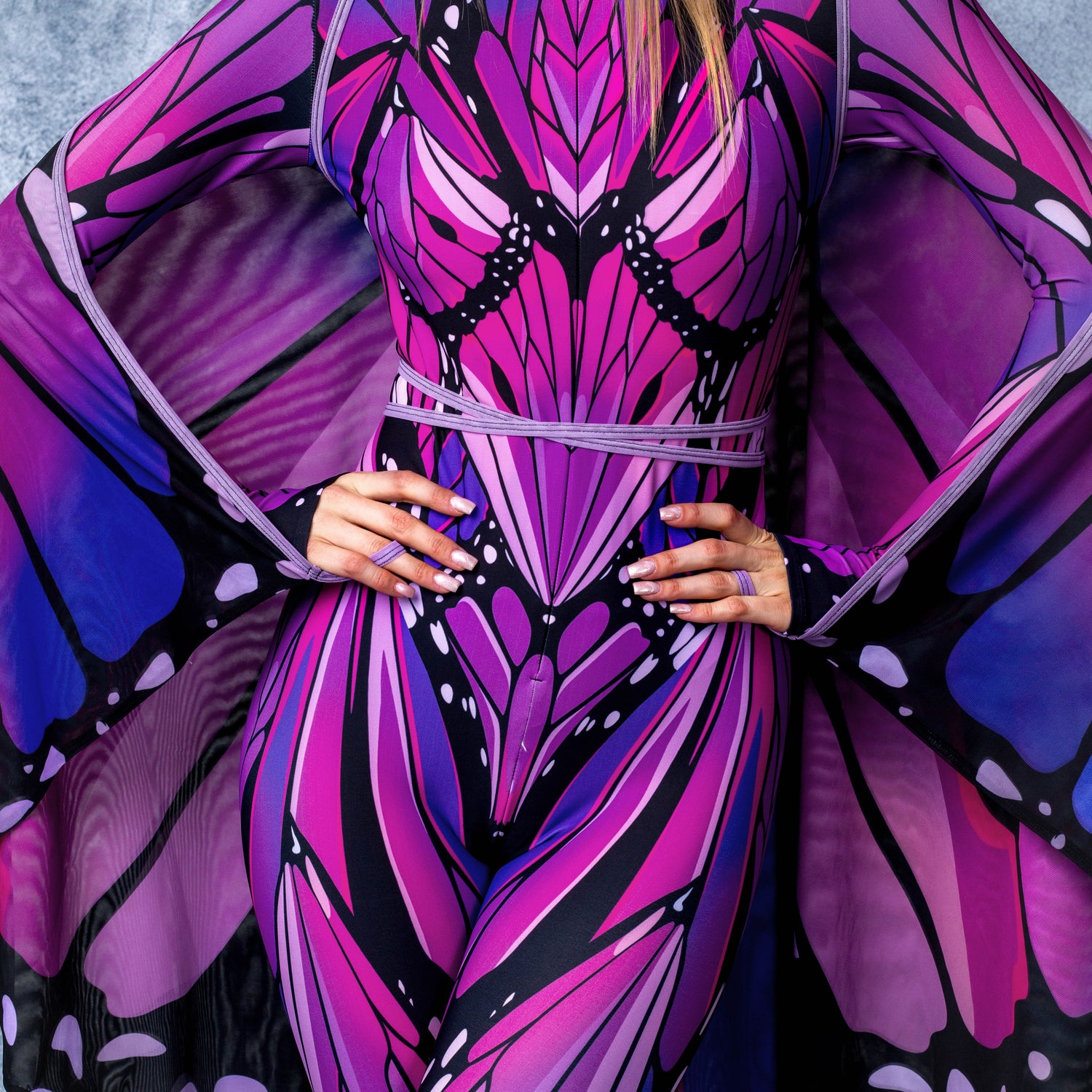 Lilac Butterfly Mesh Wings 8