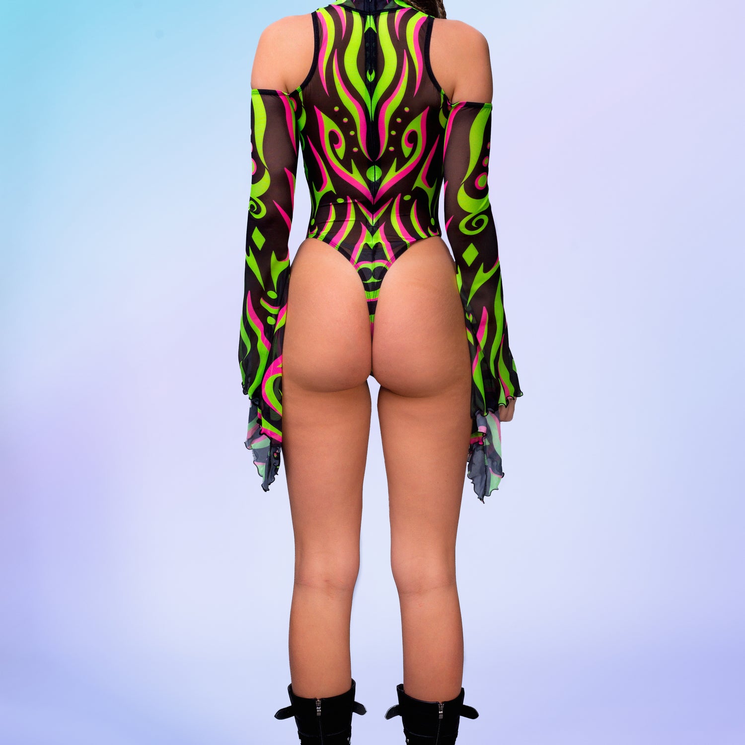 Solis Mesh Teardrop Leotard 6