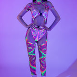 SwirlyPop Buckle Short Sleeve Set
