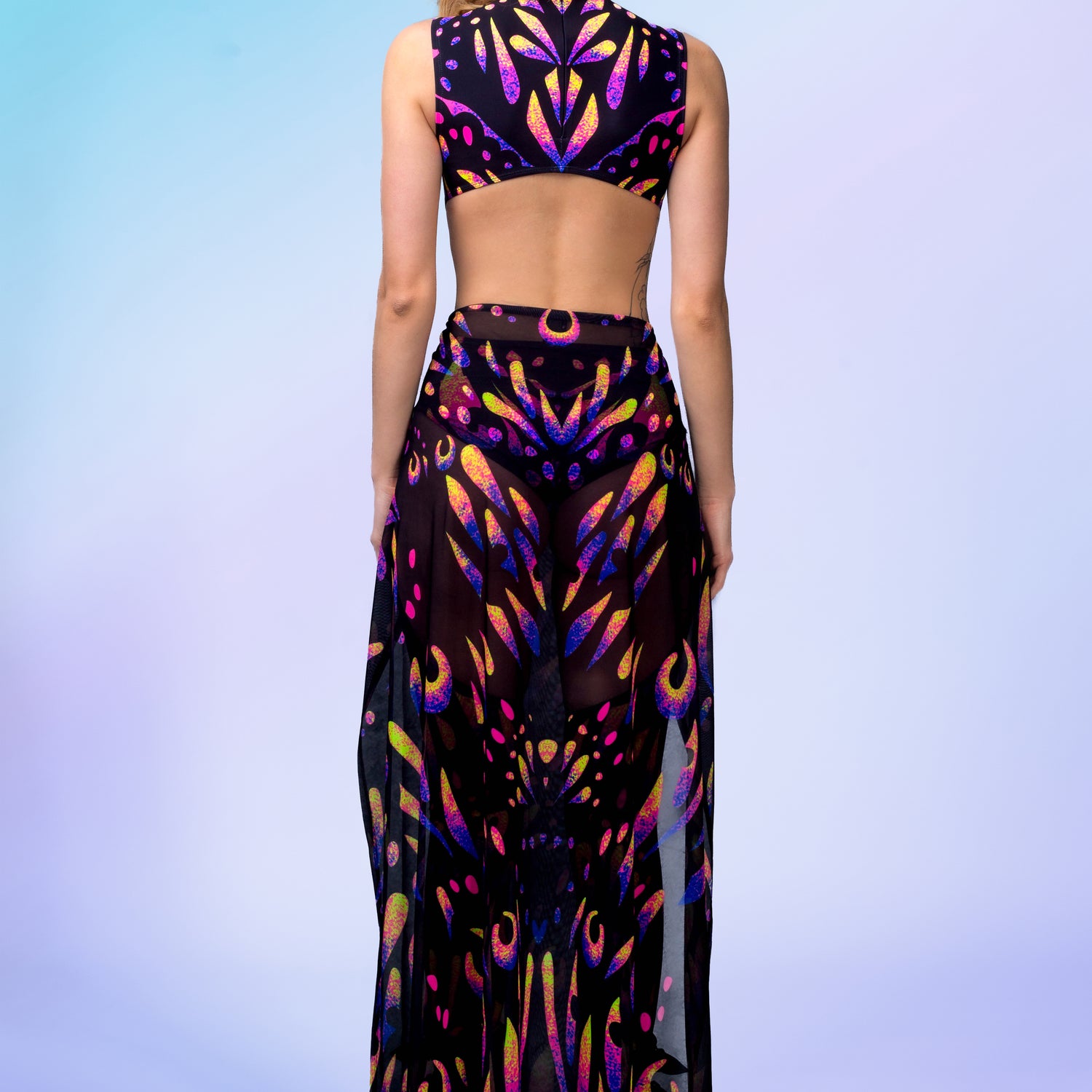 Women Dreamflight Chaps Leotard Duster Set