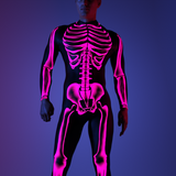 Halftone Skeleton Pink Male Costume