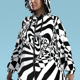 Fractal Dimension Zippy Hoodie