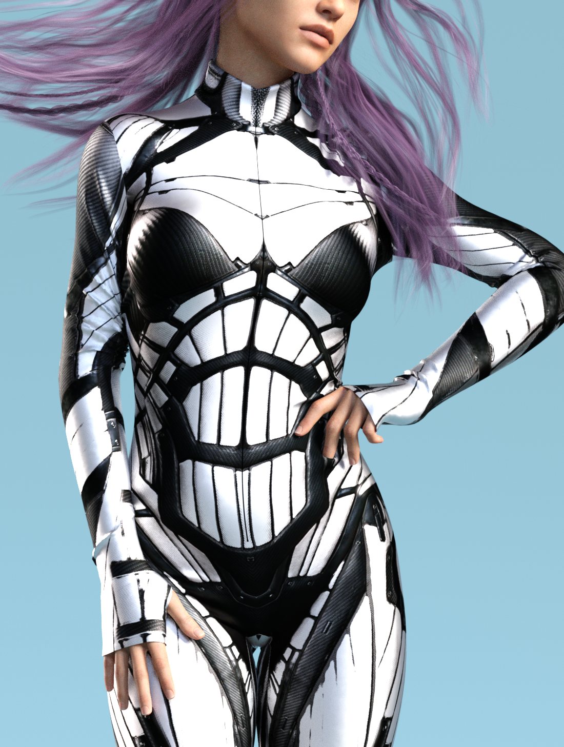 Exosuit BnW Costume 1