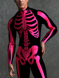 Red Bossy Skeleton Male Costume